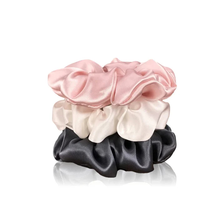 3 pcs Scrunchies (100% Pure Mulberry Silk)